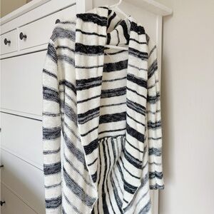 Striped Black and White Women's Sweater
